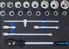 BGS technic Műhelykocsi-betét 3/3: Dugókulcs készlet, 3/4", 21 darabos (BGS 6080)
