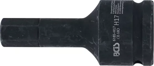 BGS technic Levegős dugókulcs | Hossz 100 mm | 20 mm (3/4") | Belső hatszögletű 17 mm (6185-H17)