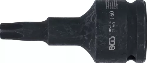 BGS technic Levegős dugókulcs | Hossz 100 mm | 20 mm (3/4") | T-profil (Torx) T60 (6185-T60)