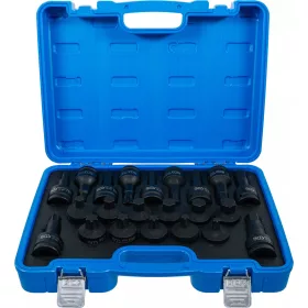   BGS technic Levegős dugókulcskészlet | 20 mm (3/4") | belső hatszögletű, T-profil (Torx) | 22 darabos (6185)