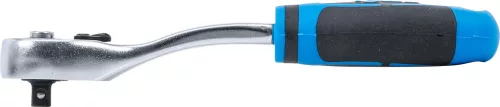 BGS technic Racsnis hajtószár 1/4", 90 fogas, 155 mm, hajlított, gyorskioldóval, CrV (BGS 630)