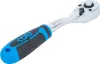 BGS technic Racsnis hajtószár 1/4", 90 fogas, 155 mm, hajlított, gyorskioldóval, CrV (BGS 630)