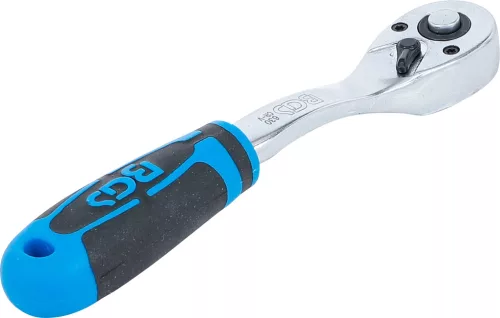 BGS technic Racsnis hajtószár 1/4", 90 fogas, 155 mm, hajlított, gyorskioldóval, CrV (BGS 630)
