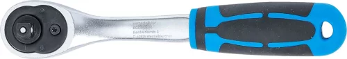 BGS technic Racsnis hajtószár 1/4", 90 fogas, 155 mm, hajlított, gyorskioldóval, CrV (BGS 630)