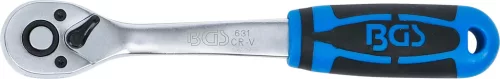 BGS technic Racsnis hajtószár 3/8", 90 fogas, 205 mm, hajlított, gyorskioldóval, CrV (BGS 631)