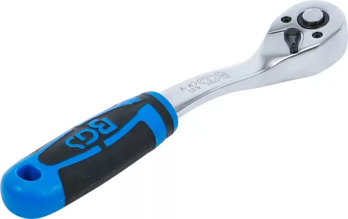 BGS technic Racsnis hajtószár 3/8", 90 fogas, 205 mm, hajlított, gyorskioldóval, CrV (BGS 631)
