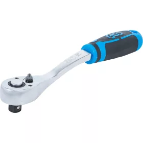   BGS technic Racsnis hajtószár 1/2", 90 fogas, 255 mm, hajlított, gyorskioldóval, CrV (BGS 632)