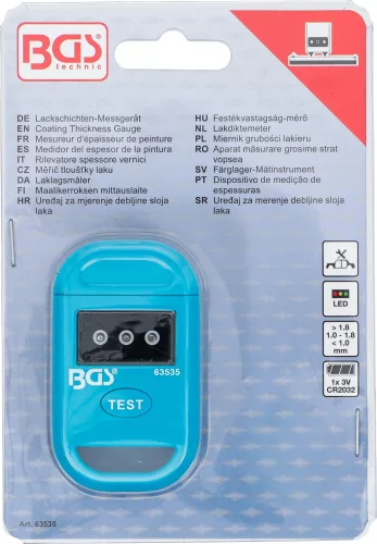 BGS technic Autó festék rétegvastagság mérő (ellenőrző) (BGS 63535)