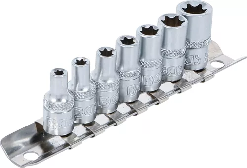 BGS technic 1/4" Dugókulcs készlet, E-Torx | E4 - E11 | 7 darabos (BGS 6402)