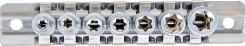 BGS technic 1/4" Dugókulcs készlet, E-Torx | E4 - E11 | 7 darabos (BGS 6402)
