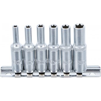   BGS technic 6 darabos 1/4" Hosszított belső torx (E-Type) készlet, E4 - E10 (BGS 6403)