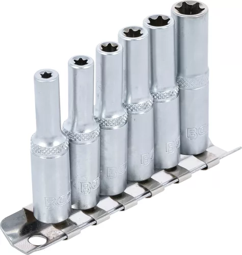 BGS technic 6 darabos 1/4" Hosszított belső torx (E-Type) készlet, E4 - E10 (BGS 6403)