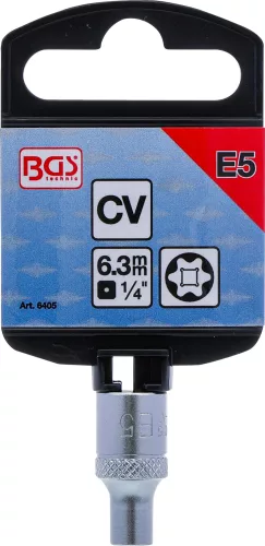 BGS technic E-profilú dugókulcs 1/4", E5 (BGS 6405)