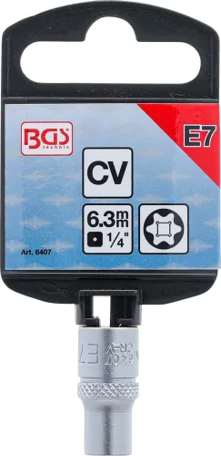 BGS technic E-profilú dugókulcs 1/4", E7 (BGS 6407)