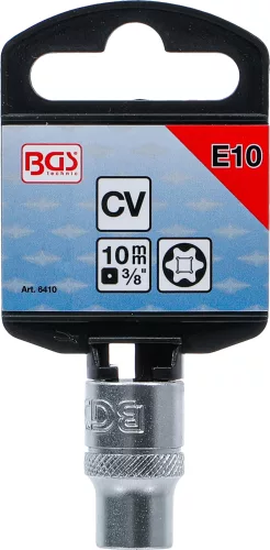 BGS technic E-profilú dugókulcs 3/8" E10 (BGS 6410)
