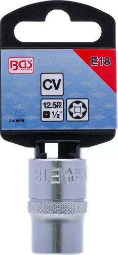 BGS technic E-profilú dugókulcs 1/2" E18 (BGS 6418)