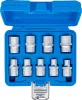 BGS technic E-Torx dugókulcs készlet 1/2”, E10–E24, 9 részes (BGS 6425)