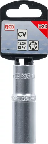 BGS technic 1/2" Hosszított dugókulcs, E20 (BGS 6450)