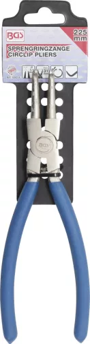 BGS technic Hajlított Seegerfogó belső biztosítógyűrűkhöz, 225 mm, Ø2,4 mm (BGS 650-4)