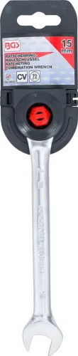 BGS technic Racsnis csillag-villáskulcs 15 mm, 72 fogas, 200 mm (BGS 6515)