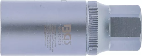 BGS technic Tőcsavar ki- és behajtó fej BGS 65515 készlethez, 10,5 mm, 1/2”, 21 mm hatszög (BGS 65515-10-5)