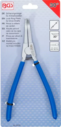 BGS technic Seeger gyűrű fogó 30 fokban hajltott fej (BGS 66105)