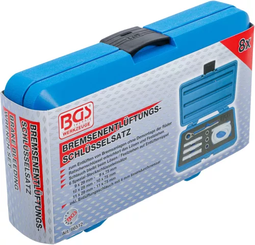BGS technic 8 darabos Fék légtelenítő kulcs készlet (BGS 66512)
