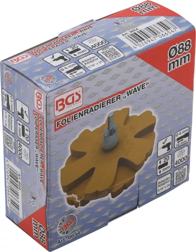 BGS Technic "Wave" fóliaradír | Ø 88 mm (BGS 6654)
