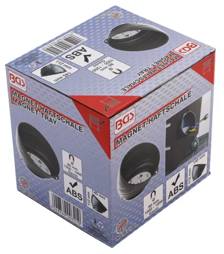 BGS technic Mágnestálca, magasperemű, átmérő: 145mm (BGS 67100)