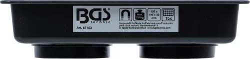 BGS technic Mágneses tálca | 15 rekeszes | 120 x 190 mm (BGS 67103)