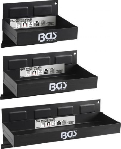 BGS technic Mágneses polc készlet 3 részes, 150-210-310 mm (BGS 67150)