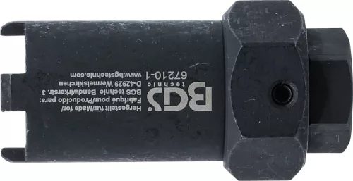 BGS technic 4 fogas speciális dugókulcs Mercedes, Neoplan, Setra üzemanyag fúvóka tartóhoz (BGS 67210-1)