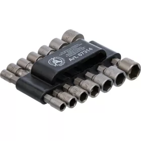   BGS DIY Fúróba fogható dugókulcs készlet | 6,3 mm (1/4 ") meghajtó | Metrikus + coll | 14 db (BGS 67314)