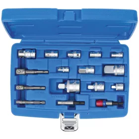   BGS technic Behajtófej-adapter/ dugókulcs-adapter készlet | 16 darabos (BGS 6779)