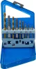 BGS technic Csavarkiszedő és balra forgó fúrókészlet | HSS | titánnal ötvözött nitrátozott | 2 - 7,5 mm | 10 darabos (BGS 6780)