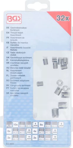 BGS technic Menetes betét készlet | önmetsző | 32 darabos (BGS 6844)