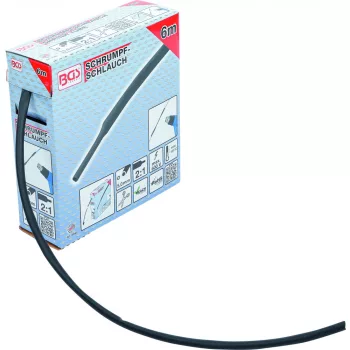   BGS technic Zsugortömlő, dobozban | fekete | Ø 5 mm | 6 m (BGS 6848)