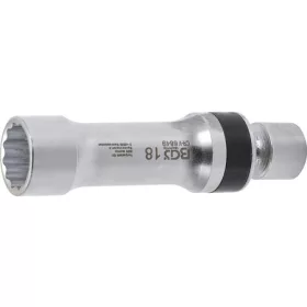   BGS Technic Gyújtógyertya csuklós toldat, tizenkétszögletű, tartórugóval | 10 mm (3/8") | 18 mm (BGS 6849)