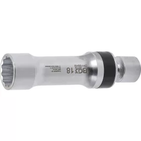   BGS Technic Gyújtógyertya csuklós toldat, tizenkétszögletű, tartórugóval | 10 mm (3/8") | 18 mm (BGS 6849)