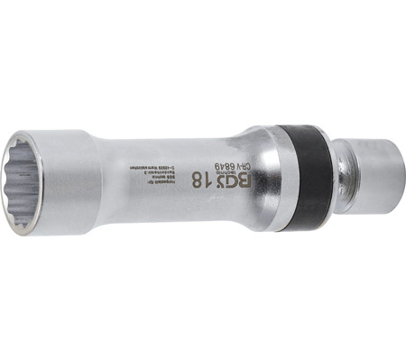BGS Technic Gyújtógyertya csuklós toldat, tizenkétszögletű, tartórugóval | 10 mm (3/8") | 18 mm (BGS 6849)