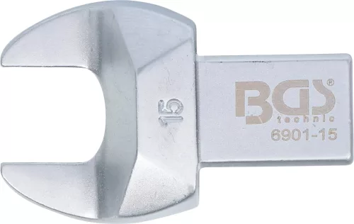 BGS Technic 15 mm villáskulcs fej | cserélhető fejű nyomatékkulcsokhoz (BGS 6901-15)
