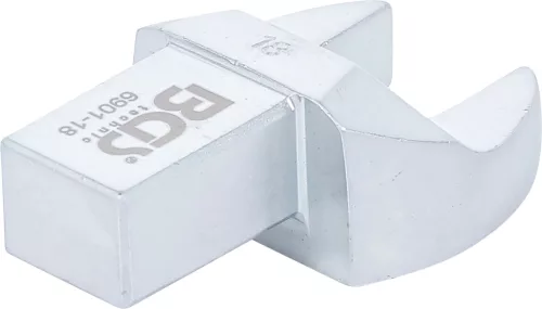 BGS Technic 18 mm villáskulcs fej | cserélhető fejű nyomatékkulcsokhoz (BGS 6901-18)