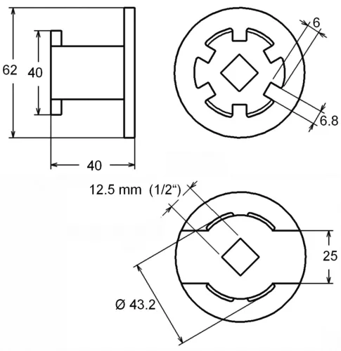 BGS Technic Olajszűrőkulcs | 6-fogú | Hyundai és Kia 2,0 l / 2,2 l dízel (BGS 6903)