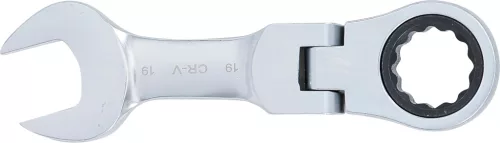 BGS Technic Racsnis csillag-villáskulcs | rövid | hajlítható | 19 mm (BGS 6919)