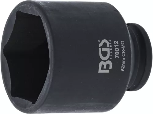 BGS technic Levegős dugókulcs hatszögletű | 12,5 mm (1/2") | 52 mm (BGS 70012)