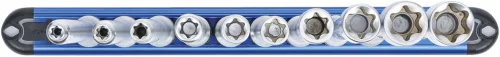 BGS technic E-Torx dugókulcs készlet extra hosszú, 3/8”, E6–E20, 10 részes XXL ( 200 mm ) (BGS 70026)