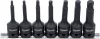BGS technic Csavarkiszedő készlet | 12,5 mm (1/2") | hibás belső hatszögletű csavarokhoz 4 - 12 mm | 7 darabos (BGS 7004)