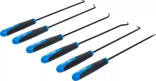 BGS technic Extra hosszú kampó- és szúrószerszám készlet kábelvezetéshez és kárpitozáshoz, 245 mm, 6 részes (BGS 70046)