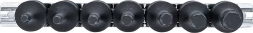 BGS technic Csavarkiszedő készlet | 12,5 mm (1/2") | hibás belső hatszögletű csavarokhoz 4 - 12 mm | 7 darabos (BGS 7004)