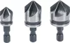 BGS DIY Süllyesztő bit készlet | HSS | 6,3 mm (1/4") | 12 - 16 - 19 mm | 3 darabos (BGS 70052)